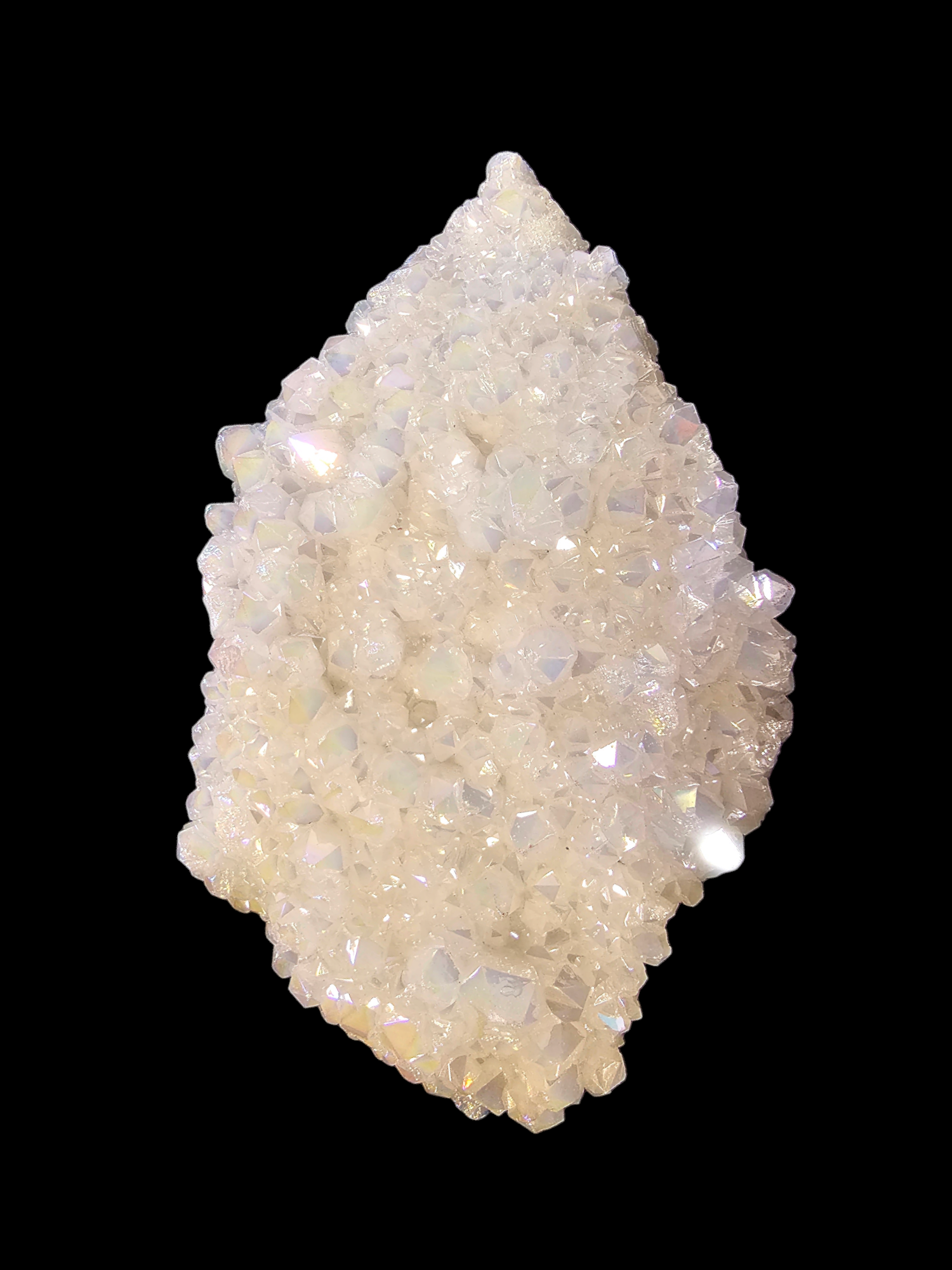 Angel aura quartz cluster