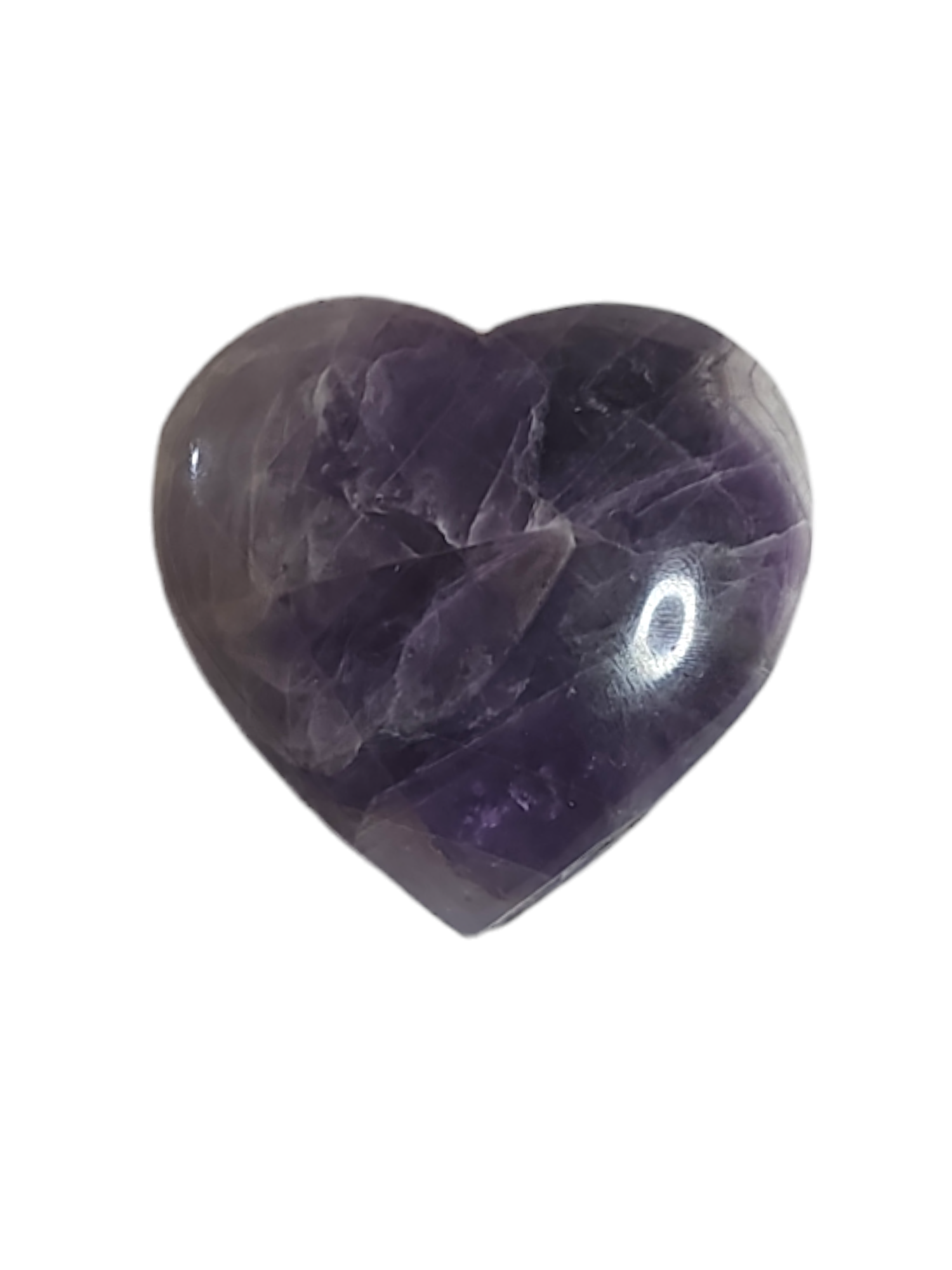 Chevron amethyst heart