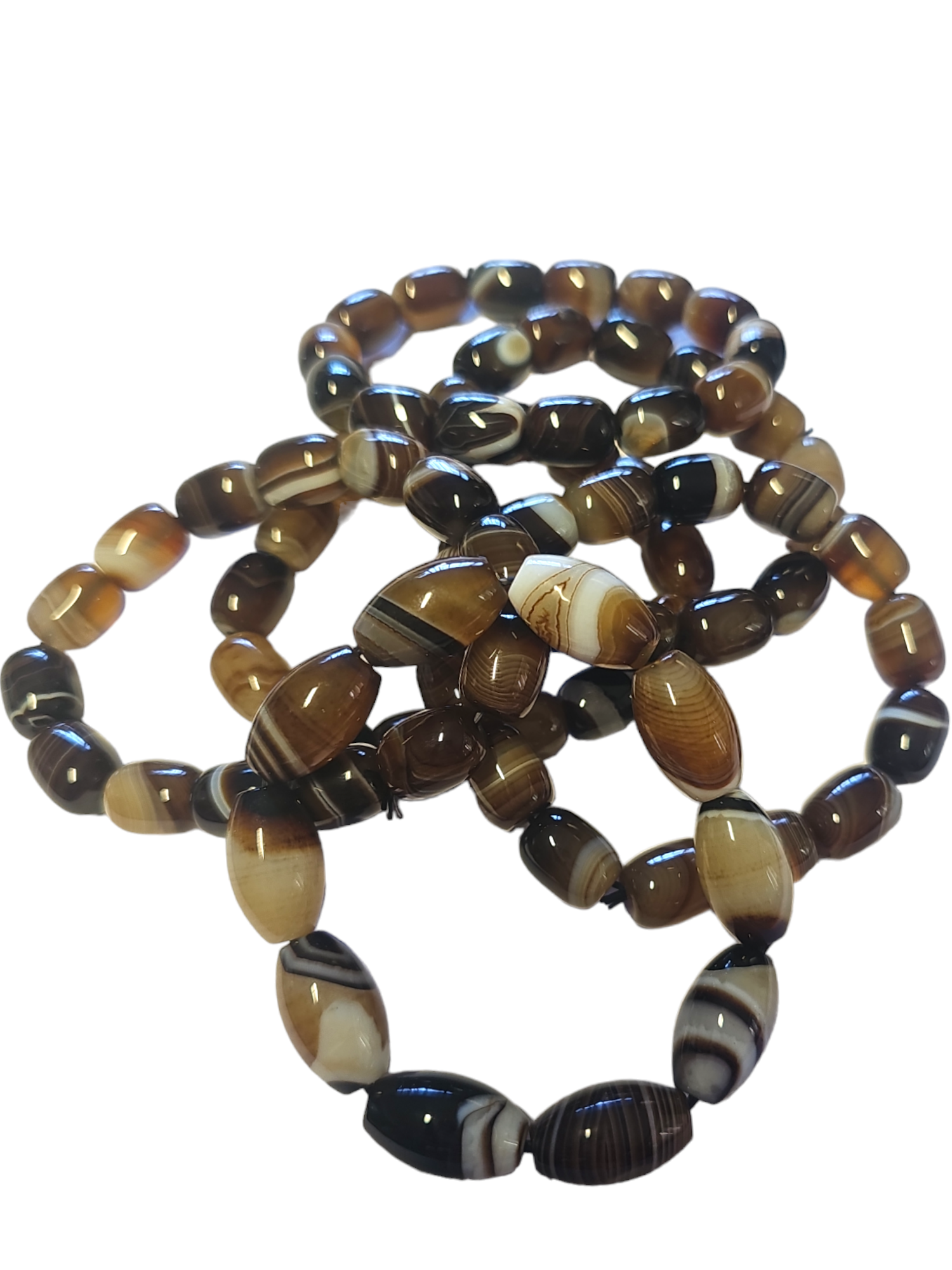 Botswana agate beaded bracelet