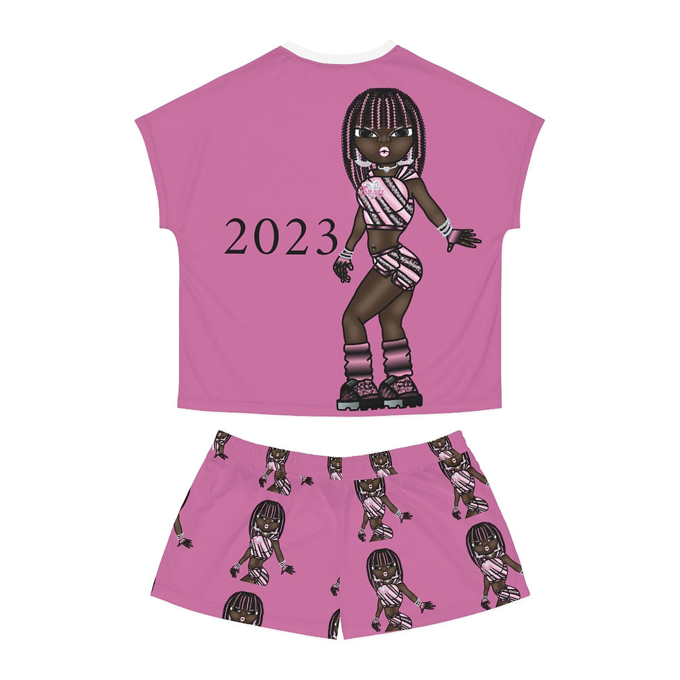 Thumbnail: Women's Short Pajama Set (AOP)