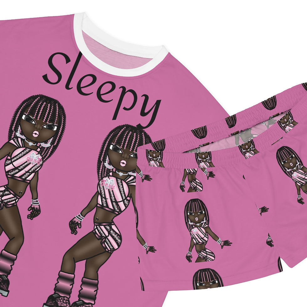 Thumbnail: Women's Short Pajama Set (AOP)
