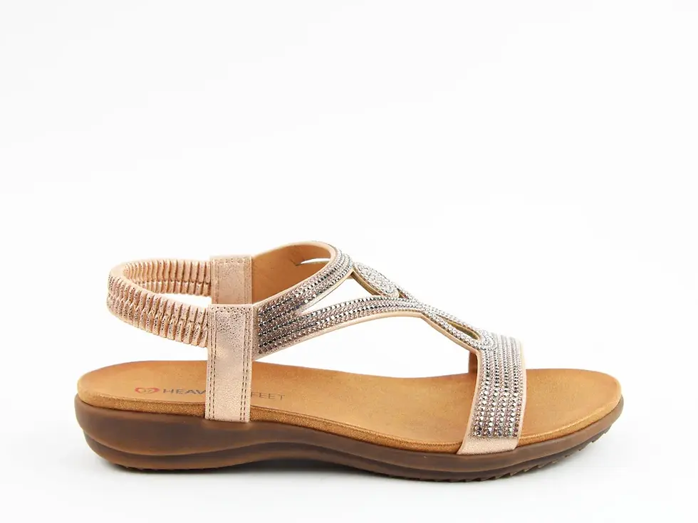 Heavenly Feet Pippa Metallic Sandal