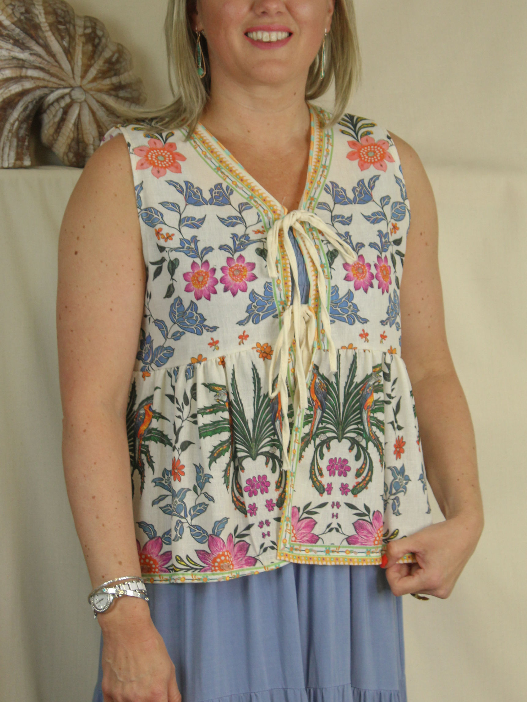 Floral Tie Waistcoat