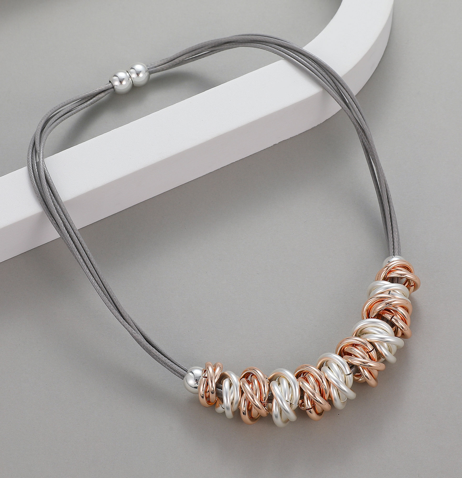 Braided Beads Magnetic Necklace