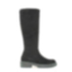 Ella Shoes Nicola flat Knee High Biker Boots in Tan Brown and Black