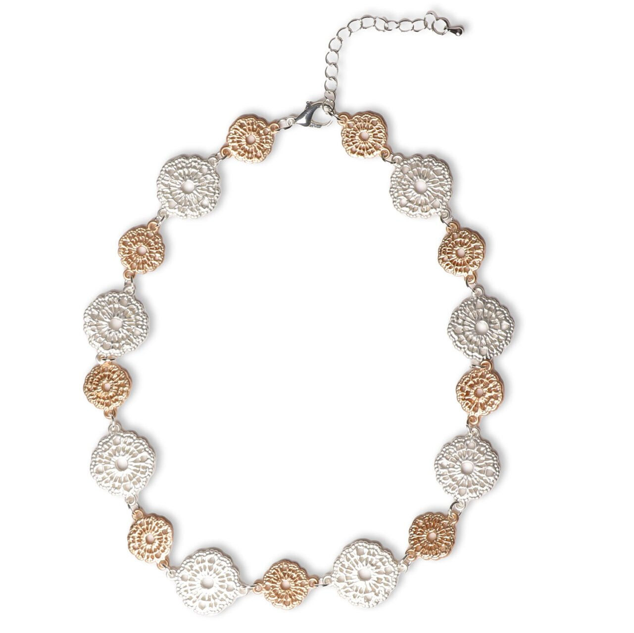 Liliana Two Tone Mandala Necklace