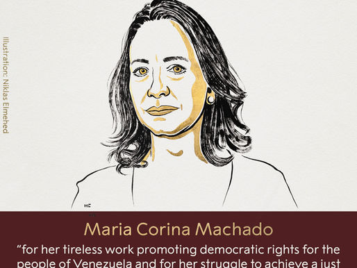 L'opposante vénézuélienne, María Corina Machado remporte le Prix Nobel de la Paix 2025