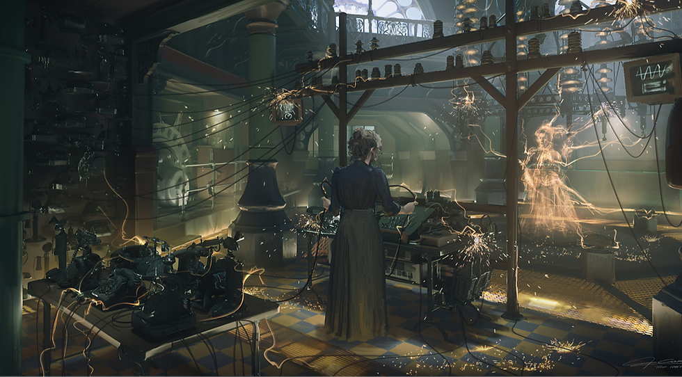 The Nevers production design concept art, architectural design and 3D development for set design HBO TV series Francesco Corvino Eicon Design