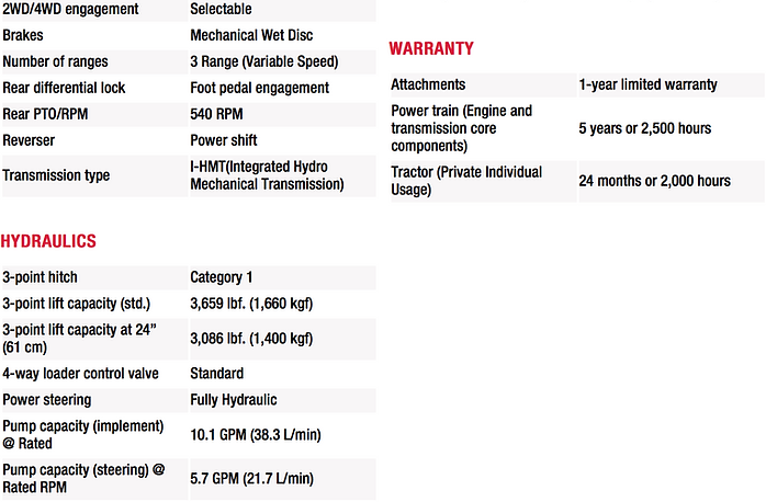 The utility tractor is a broad category of equipment that includes tractors in the sub-compact, compact, small, and mid-size ranges. Yanmar utility tractors are used in many applications and can also be classified as property maintenance tractors, farm tractors, commercial tractors, landscaping tractors, construction tractors, and skip loaders. To compare tractors, you will need to consider the application. Whether you are maintaining a small property or large commercial property, or something in between, your Yanmar dealer can help to determine what size tractor may best fit your application.  