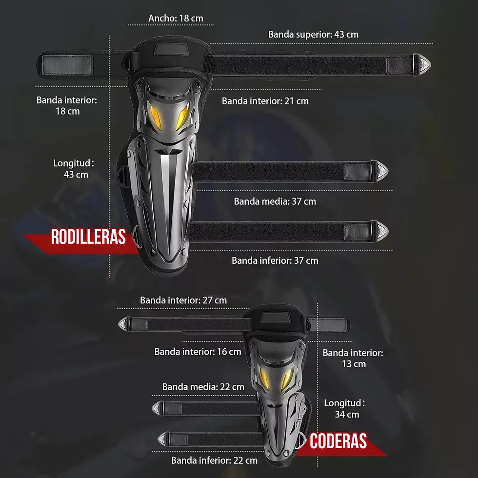 Miniatura: RODILLERAS AJUSTABLES PARA MOTOCICLISTAS