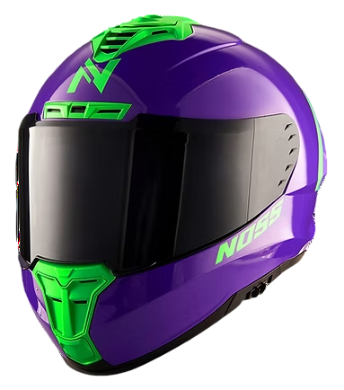 Miniatura: CASCO NOSS 888 MORADO VERDE