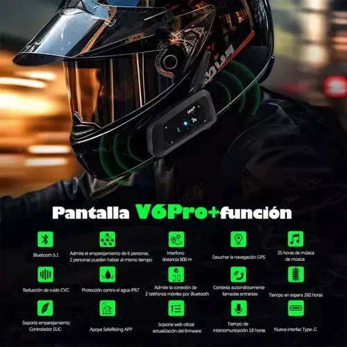 Miniatura: DUO DE INTERCOMUNICADORES EJEAS V6PRO+