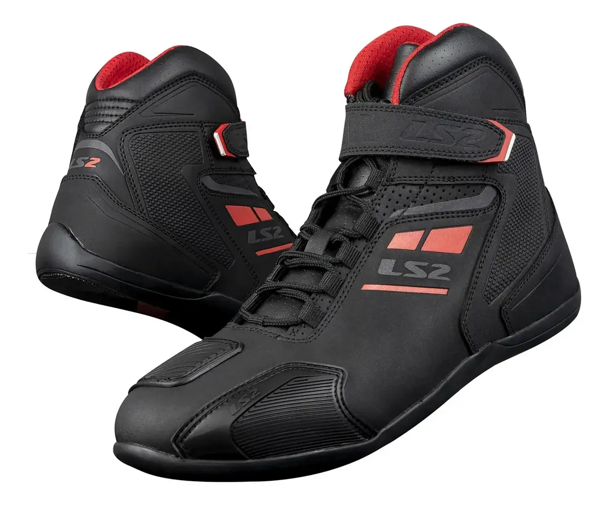 BOTAS LS2 NGO/ROJ GARRA WATERPROOF