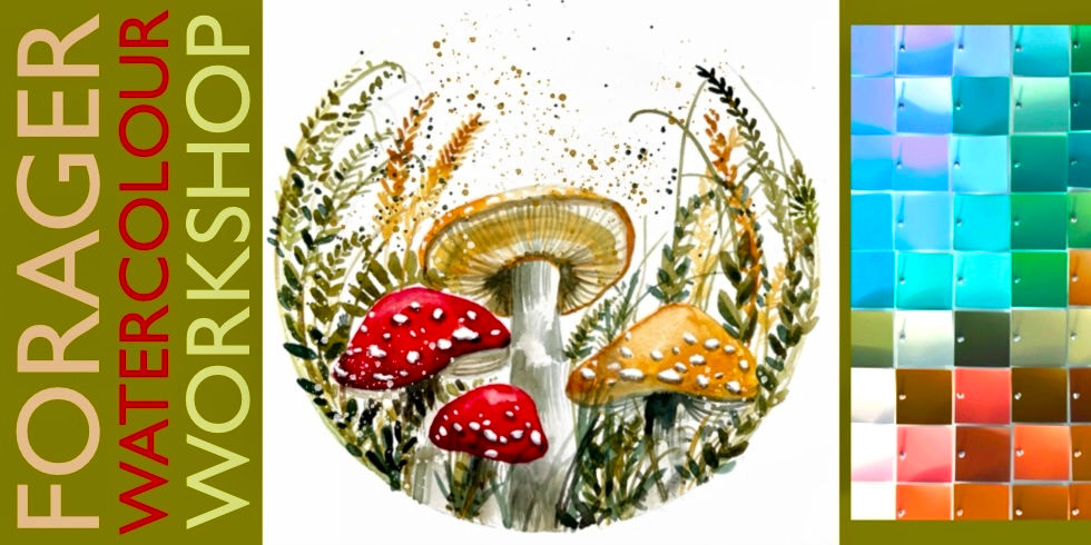 JUNIOR ~ Watercolour ~ Mushrooms