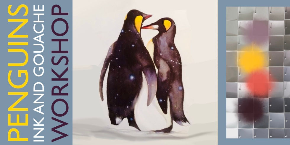 CHESHAM Town Hall - Penguins ~ Watercolour