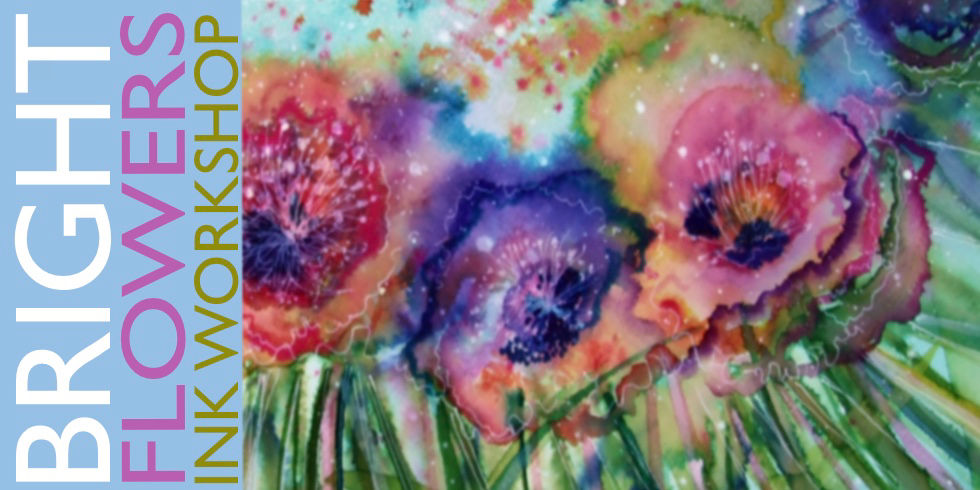 CHESHAM Town Hall ~ Bright Flowers ~ Ink Workshop
