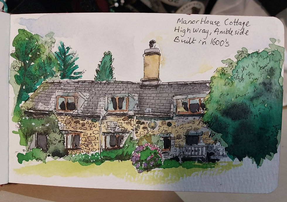 One of the beautiful cottages I stayed in which had a huge garden for the dogs to play in.