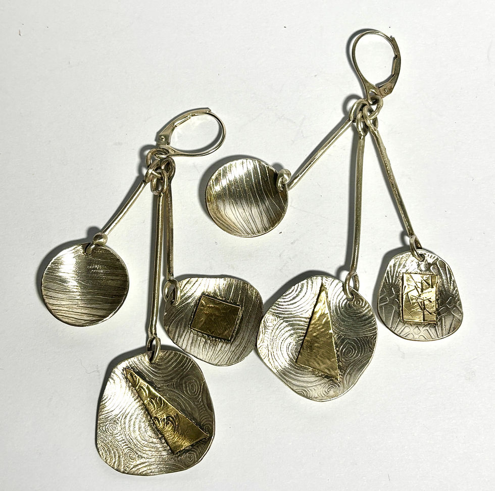 Thumbnail: Triple Dangle Earrings