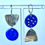 Thumbnail: Enamel and Silver Mismatched Earrings