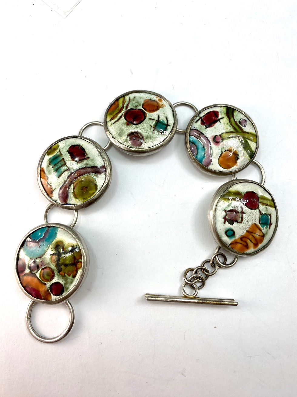 Thumbnail: Enamel disks bracelet