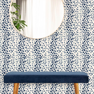 Blue animal print wallpaper