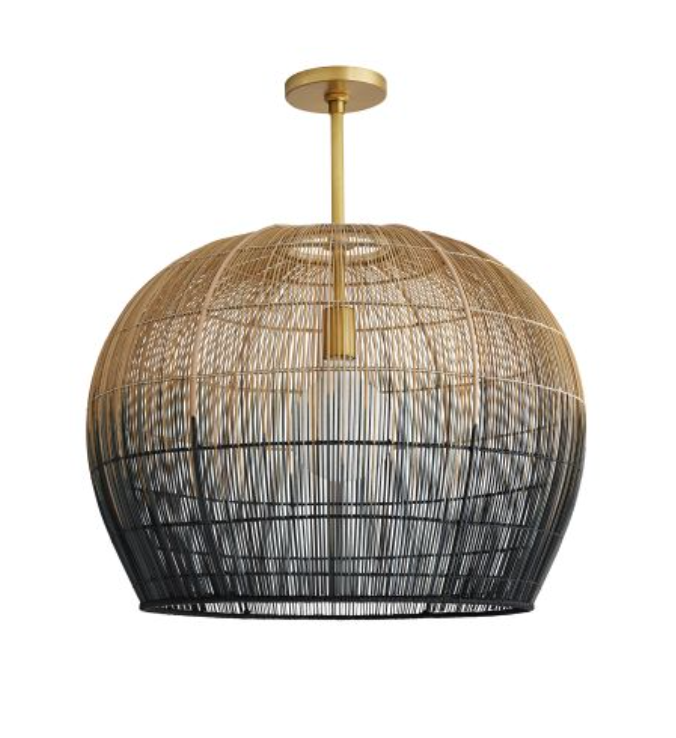 Image showcasing Casual, Elevated Design: The Best [AFFORDABLE] Natural Fiber Light Fixtures