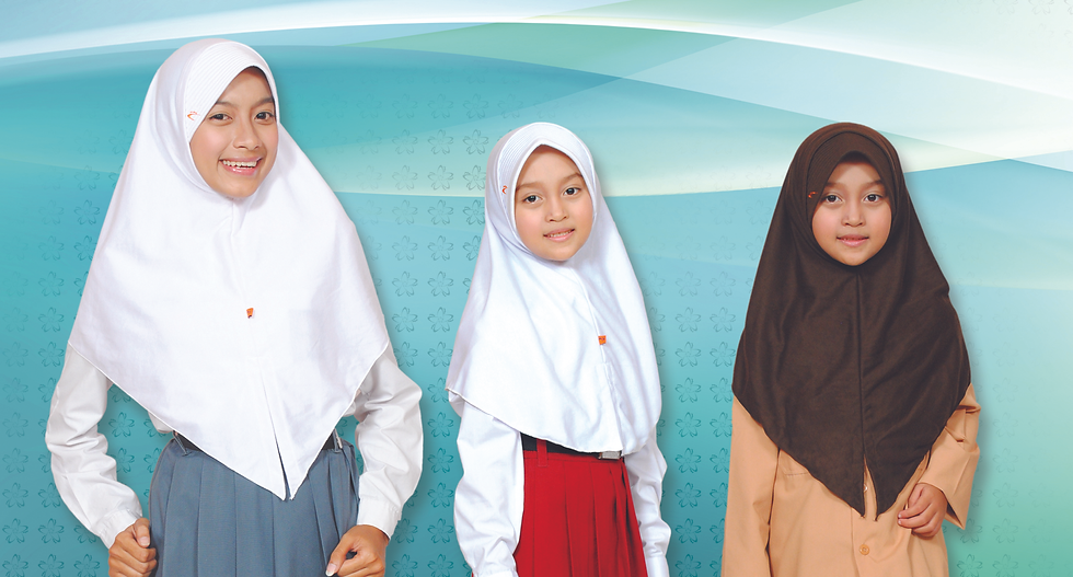 Hijab Royya (Putih dan Pramuka)