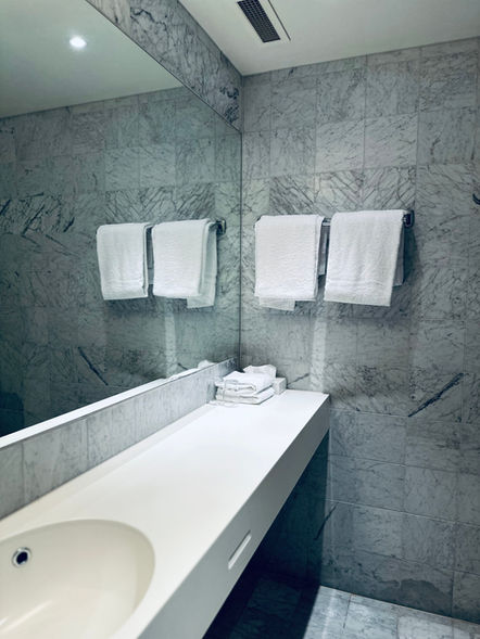 Bathroom in italian marble