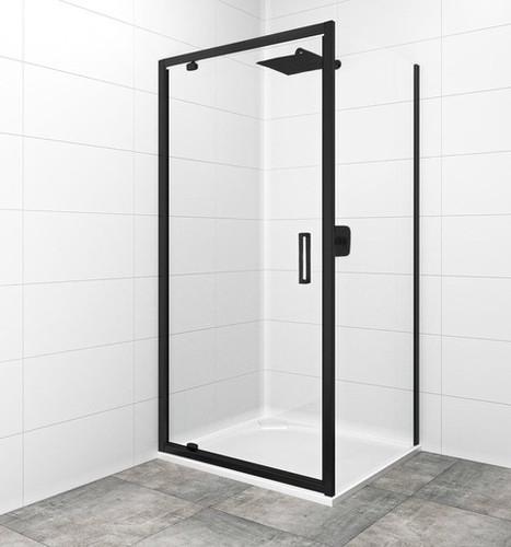 Shower door Pivot 90x195 cm (34"x79") Matte Black