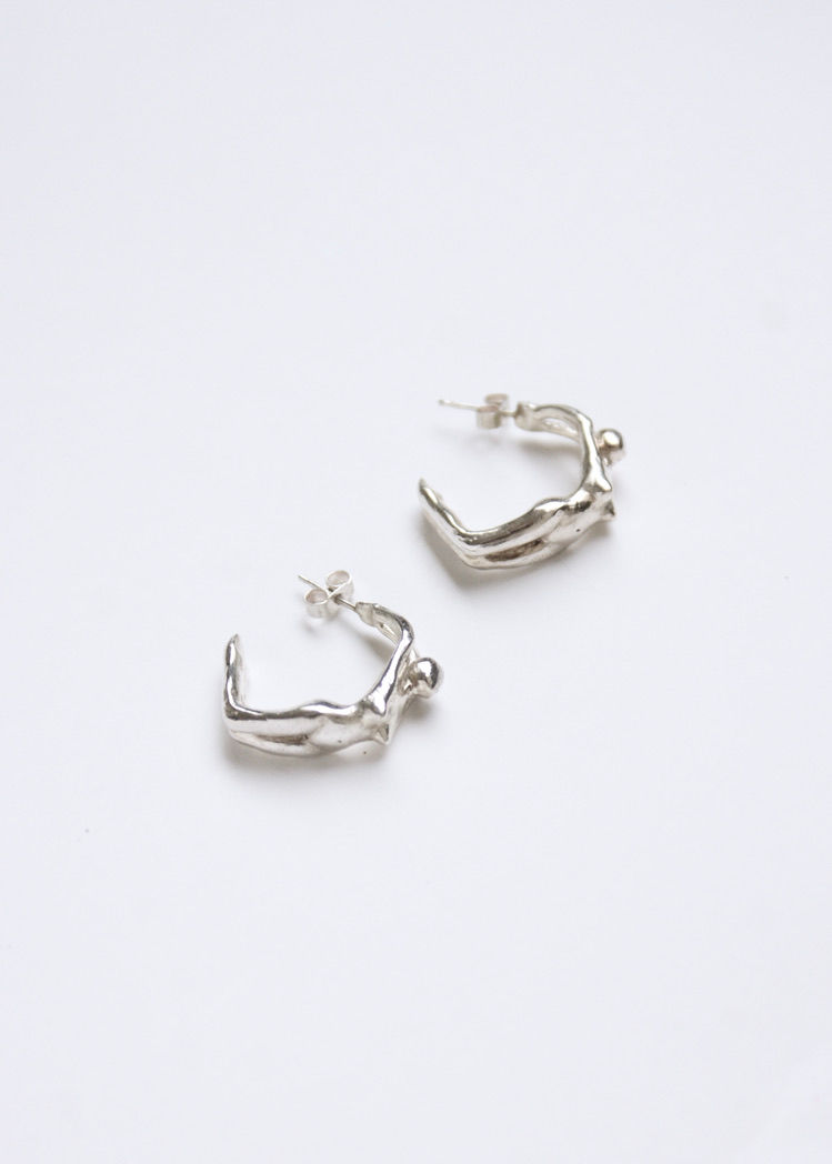 Thumbnail: Créoles Aphrodite - Argent