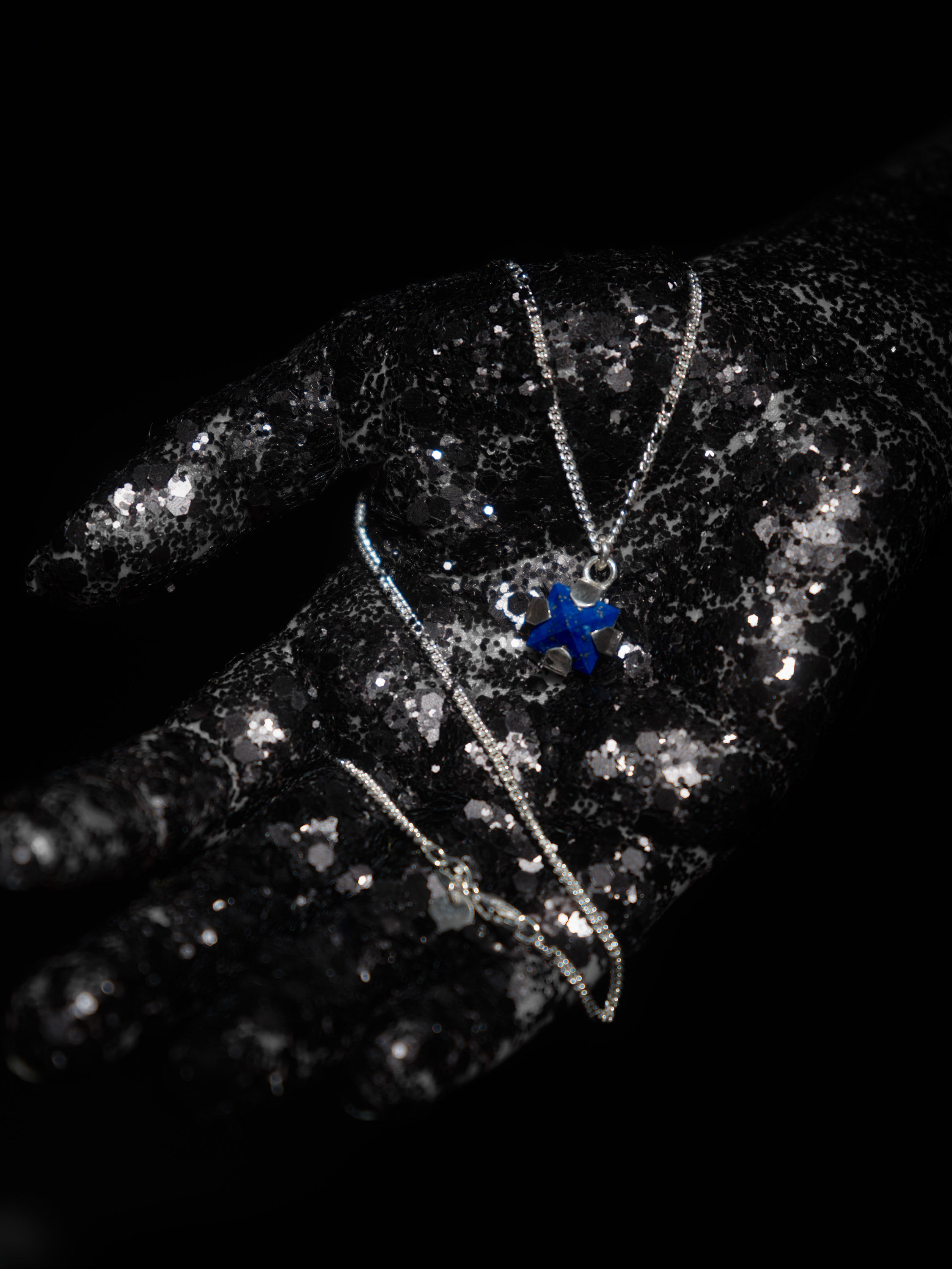 Collier Astra — Argent 925 et Lapis-lazuli 