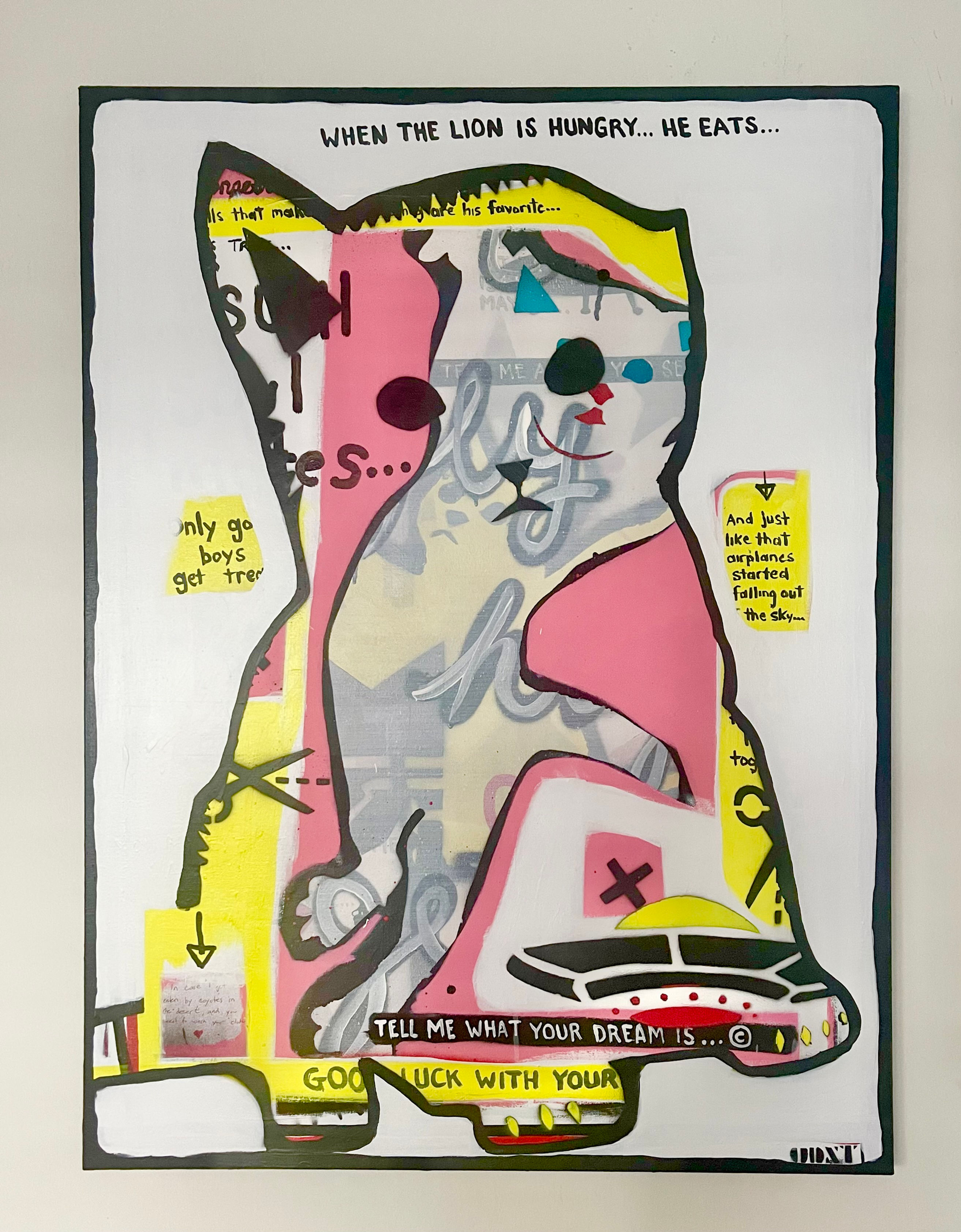 when the lion is hungry he eats...©