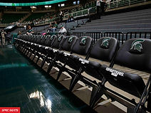 Michigan State Spartans seating arranged in a stadium/arena