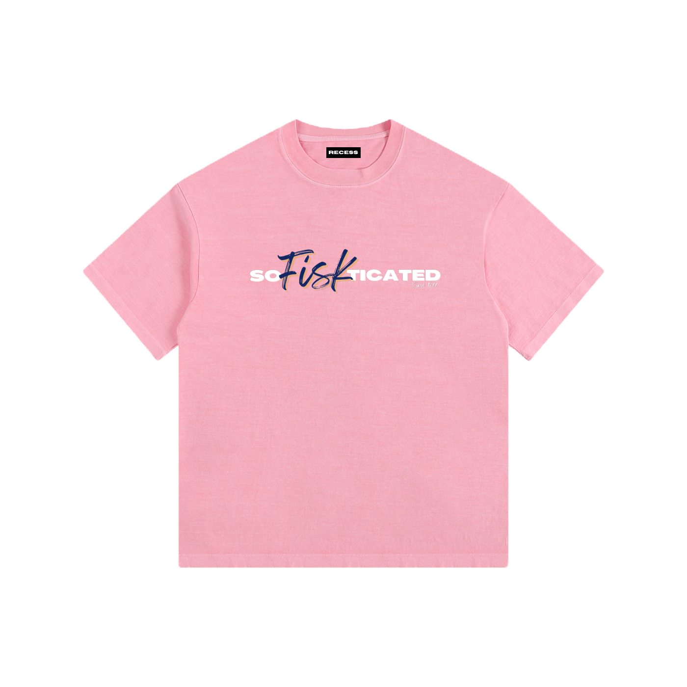 Fancy Fiskite-Pink Oversized T-Shirt