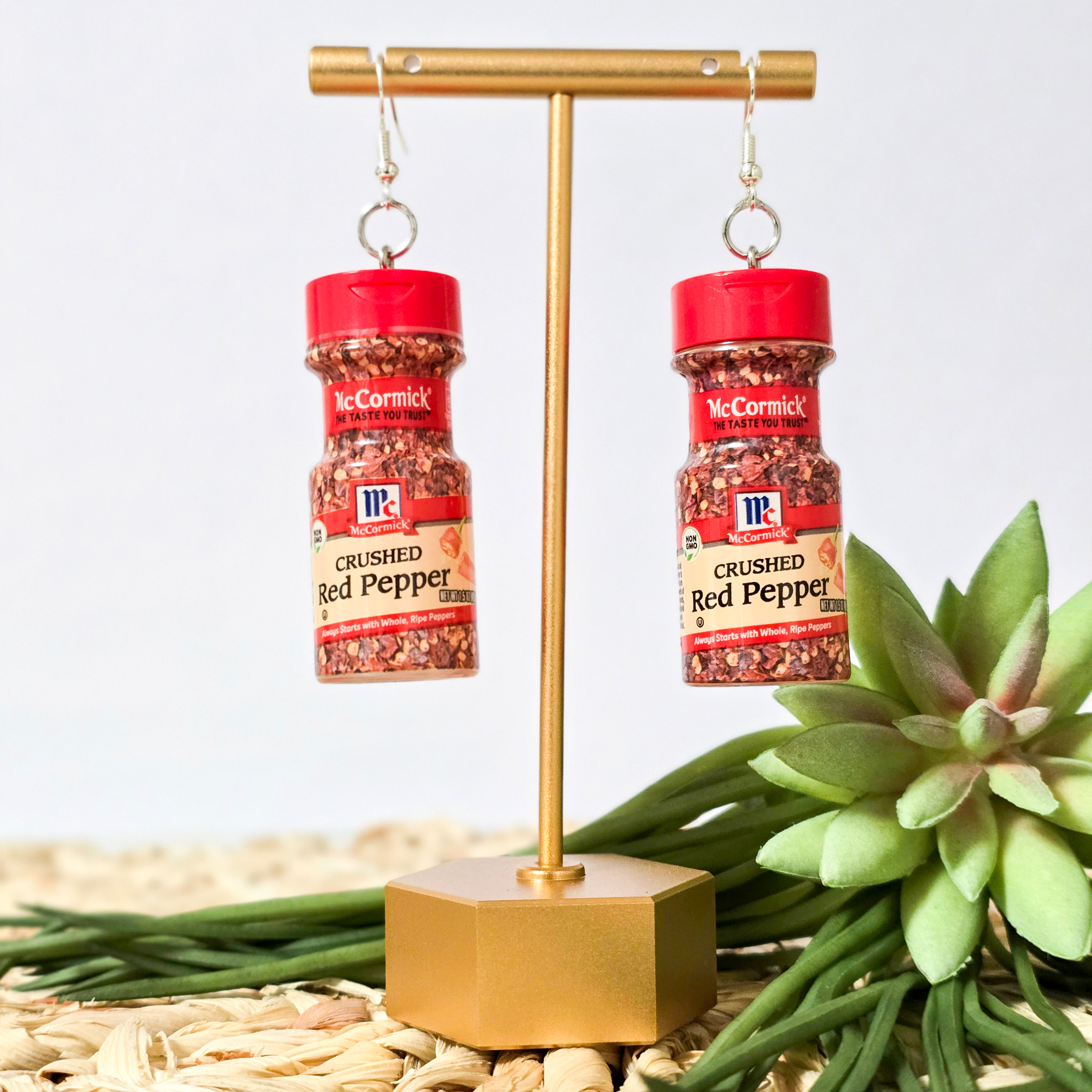 McCormick Crushed Red Pepper Earrings | Mini Brands Foodie Jewelry