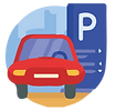 carro em estacionamento