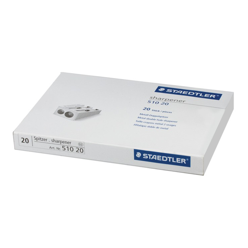 Staedtler 20 Metal Doubal Hole Sharpener 510 20
