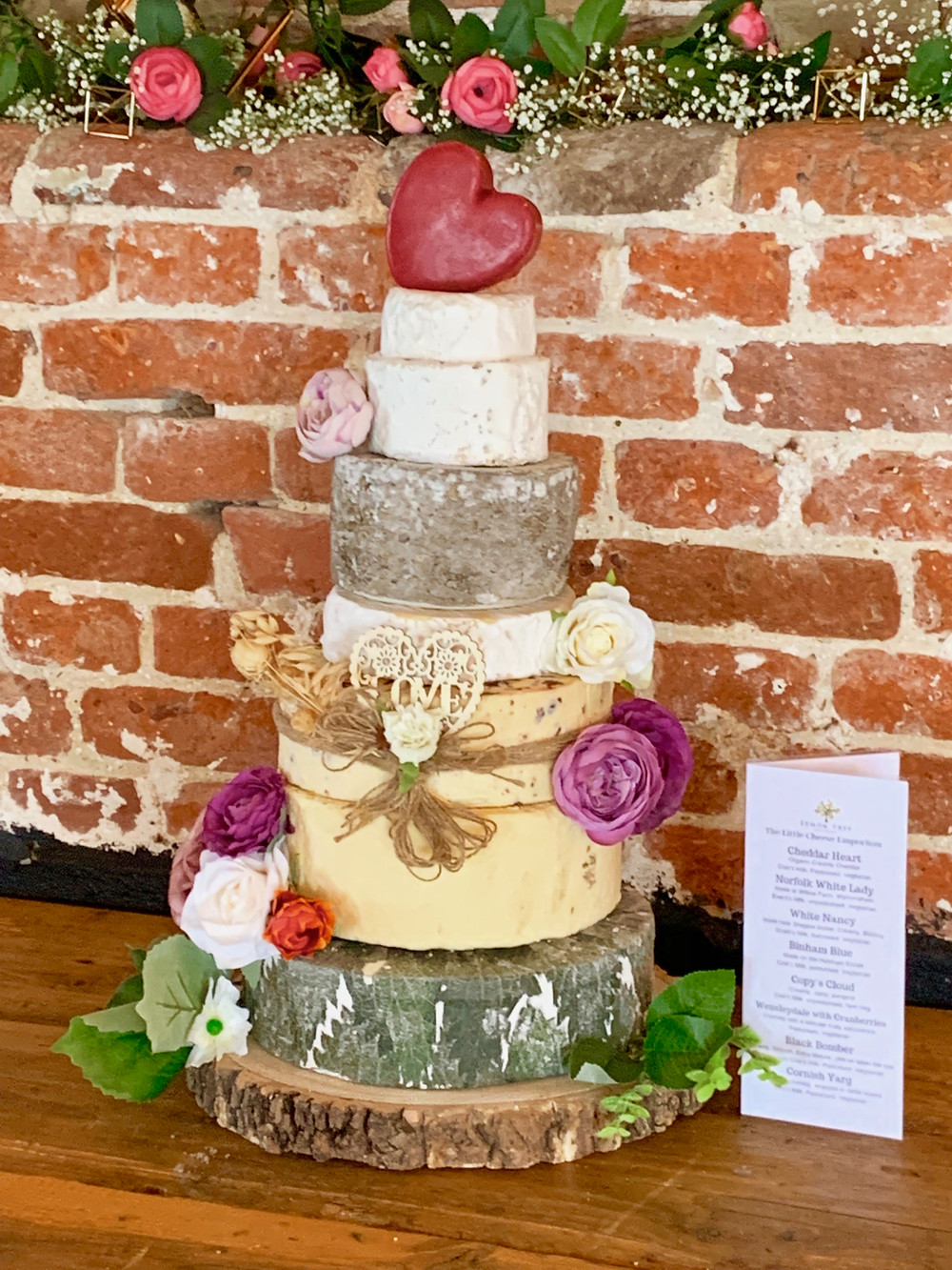 This baby will feed 80 to 100 cheese loving wedding party guests