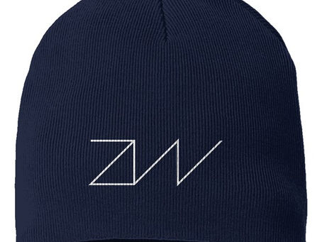 'ZW' BEANIE- NAVY