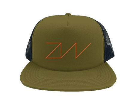 'ZW' FOAM FRONT TRUCKER CAP- OLIVE