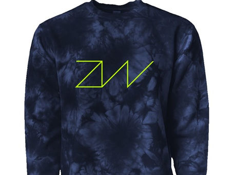 'ZW' SWEATSHIRT TIE DYE- NAVY