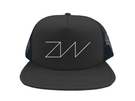 'ZW' FOAM FRONT TRUCKER CAP- BLACK