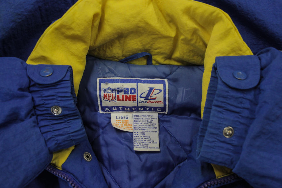 Thumbnail: 90’s St.Louis Rams Logo Athletic Pullover Jacket - L