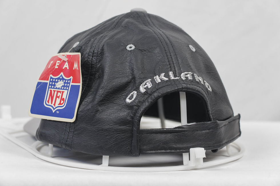 Thumbnail: Deadstock 90’s Oakland Raiders Leather Hat