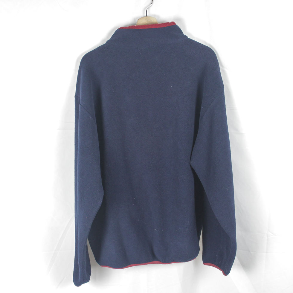Thumbnail: 90’s Nautica Denim 1/4 Zip Fleece - L