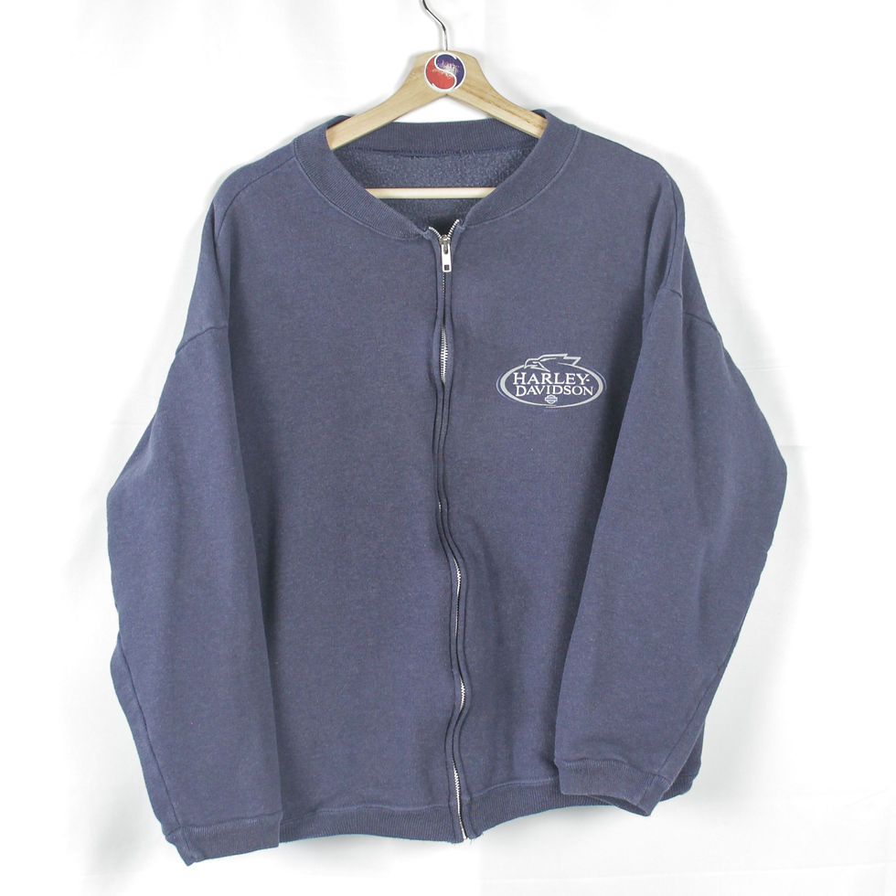 Thumbnail: 2000 Harley Davidson Sauk City Wisconsin Zip Sweatshirt - M