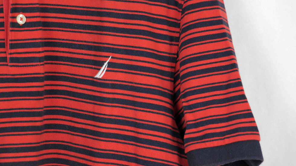 Thumbnail: Nautica Striped Polo - L