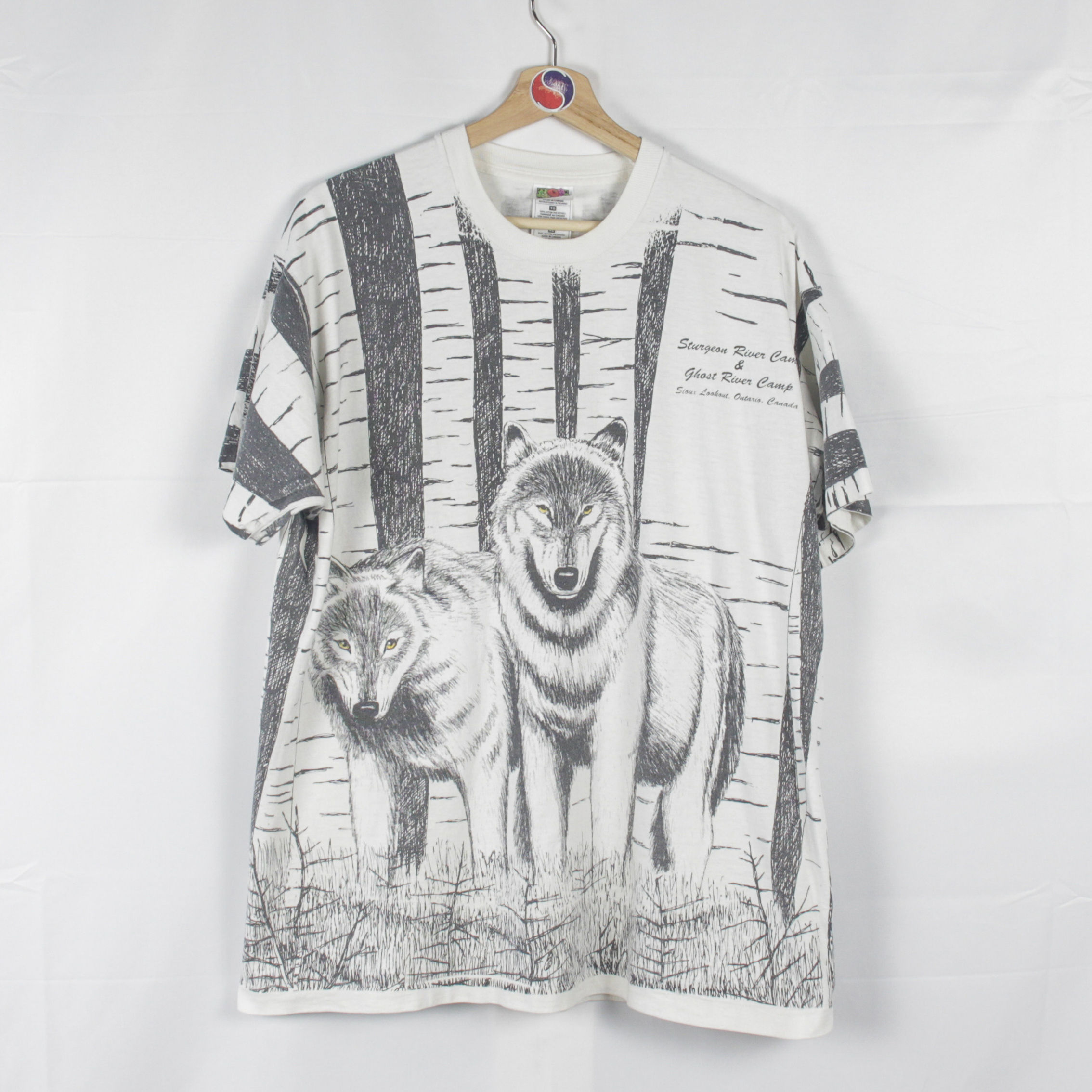 90’s Sioux Lookout AOP Wolf Tee - XL
