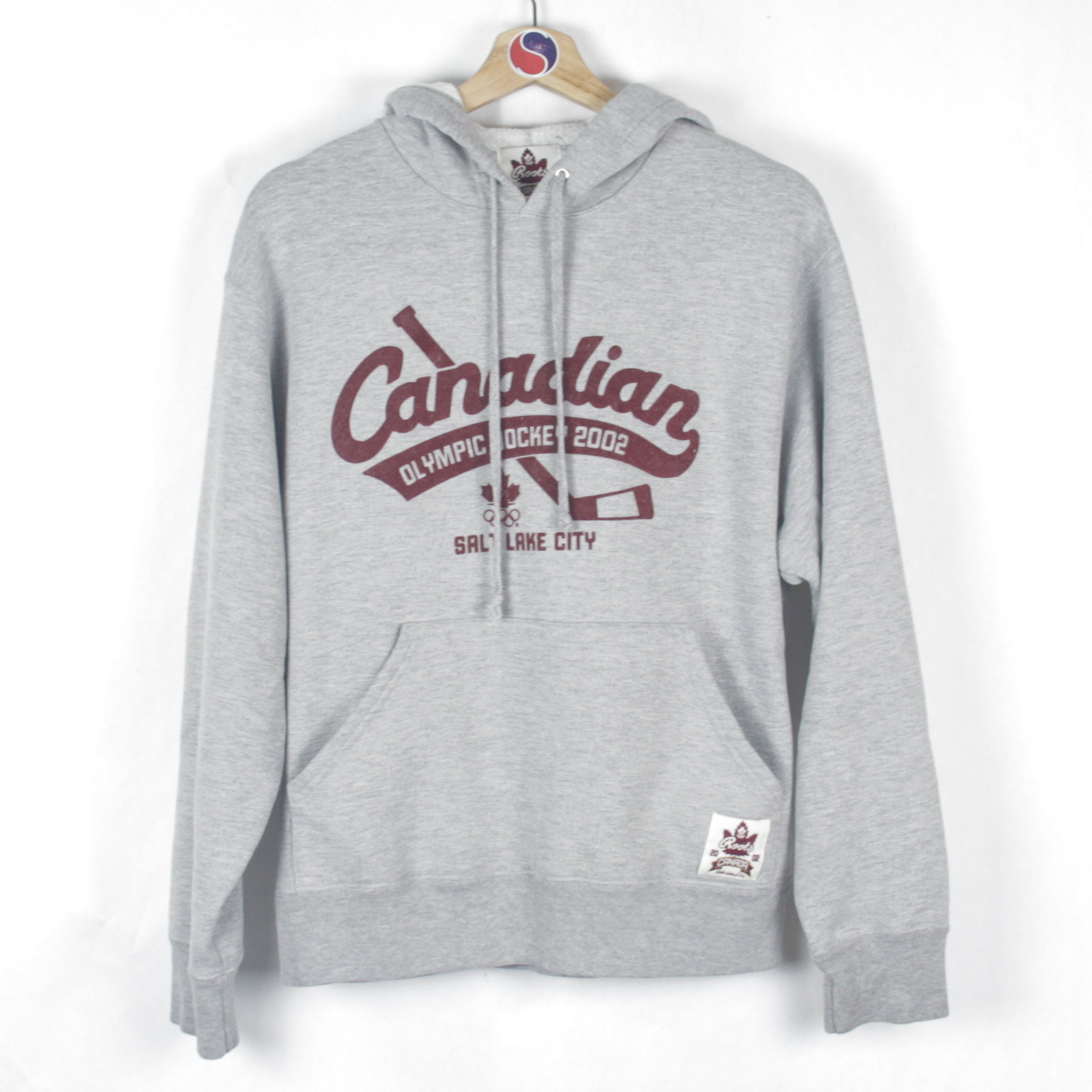 2002 Roots Olympic Hockey Hoodie - XS