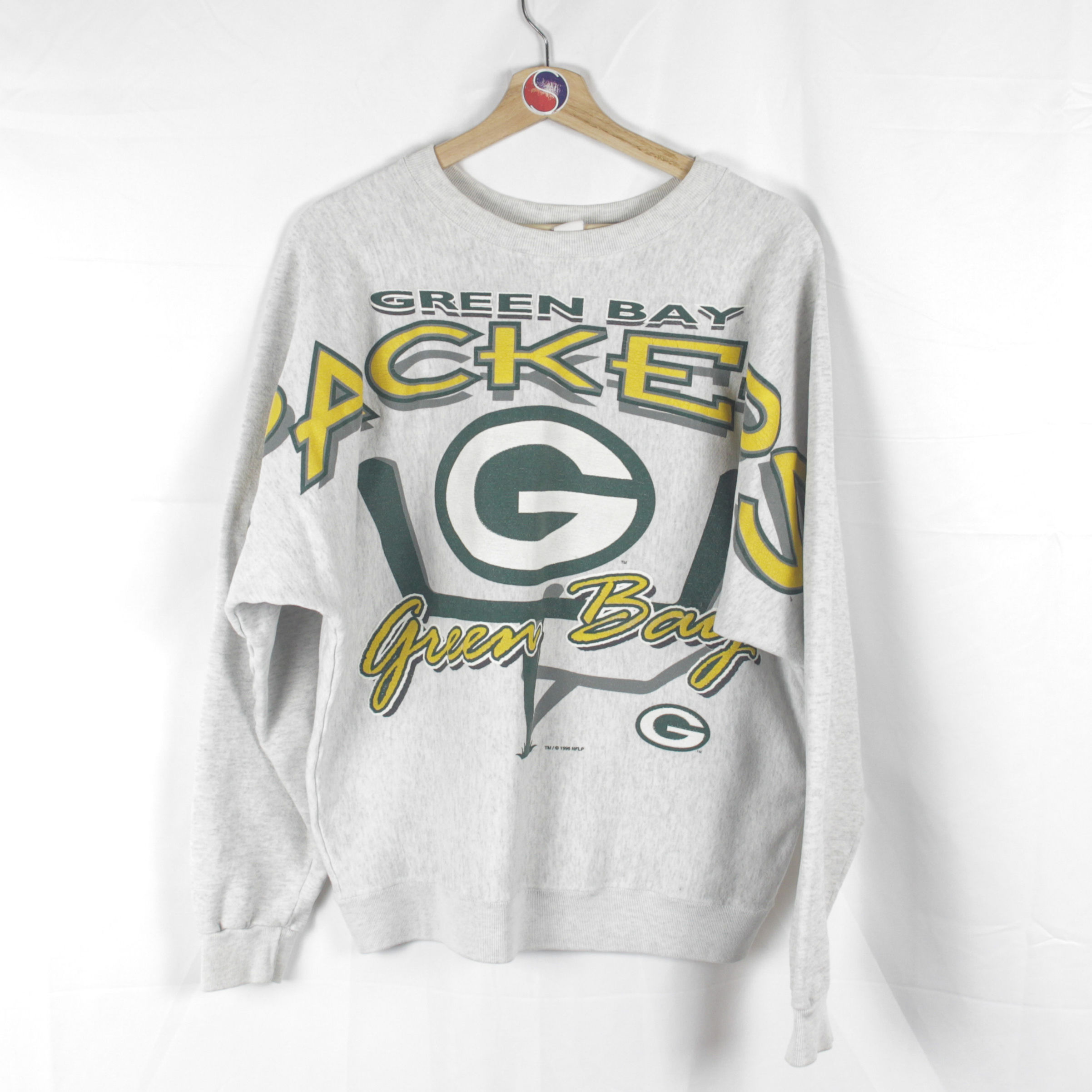 1996 Green Bay Packers Cross Chest Crewneck - L
